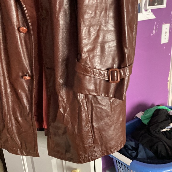 Vintage 70s leather jacket - Picture 4 of 4